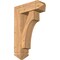 Ekena Millwork Westlake Arts and Crafts Smooth Bracket w/ Offset Brace, Western Red Cedar, 7 1/2"W x 22"D x 34"H BKT0806X22X34WTL03SWR - alternate 1